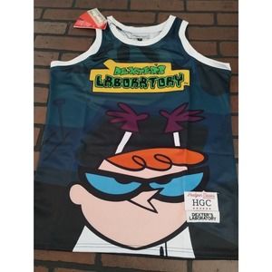 DEXTER'S LAB Headgear Classics Basketball Jersey‎ ~Never Worn~ M XL